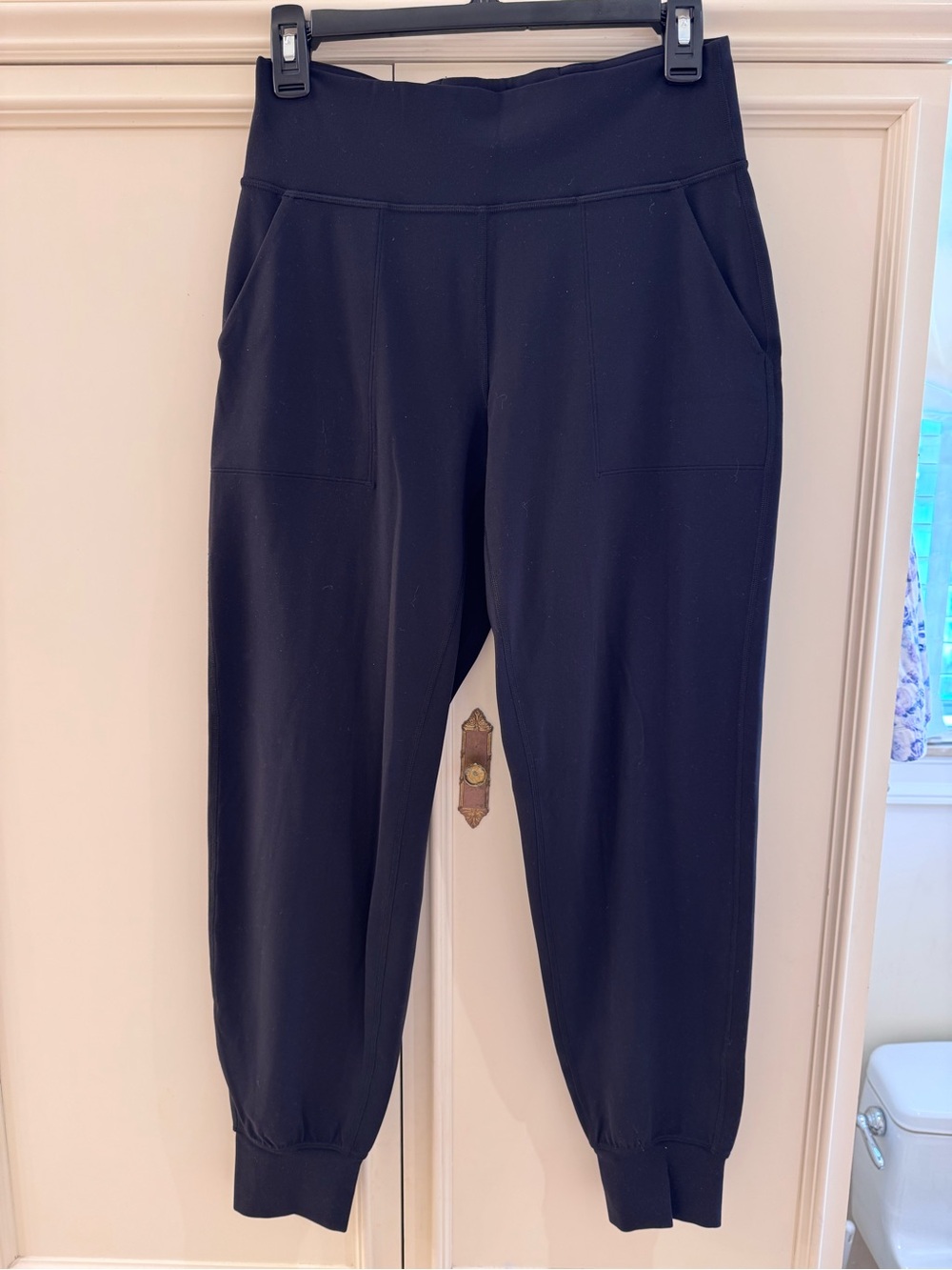 lululemon athletica Black Jogger Pants with Tapered Cuffs